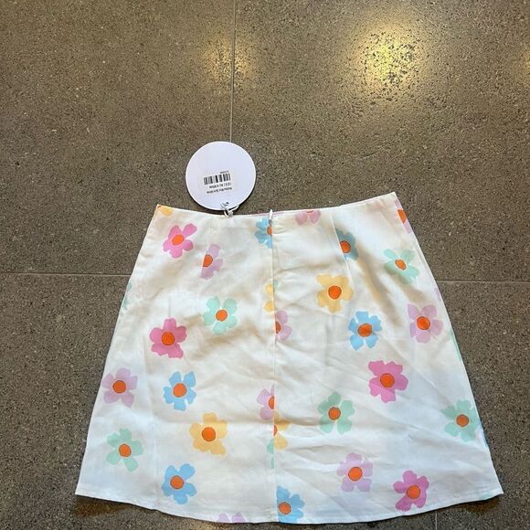 Princess Polly Mishnah Mini Skirt BNWT Non Smoking Floral Lined 0 - Picture 11 of 13